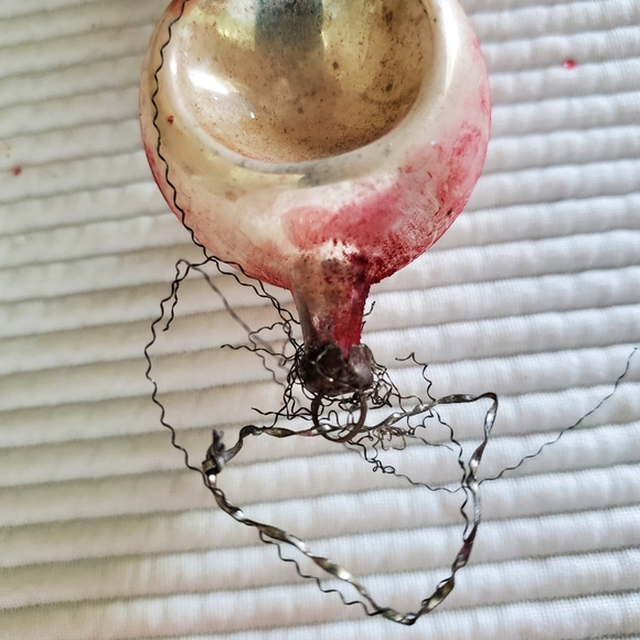 10 Mercury Hand Blown Glass  Christmas Ornaments Vintage Very Old Patina - Picture 14 of 15